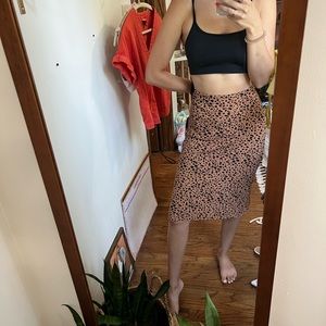 Leopard skirt!